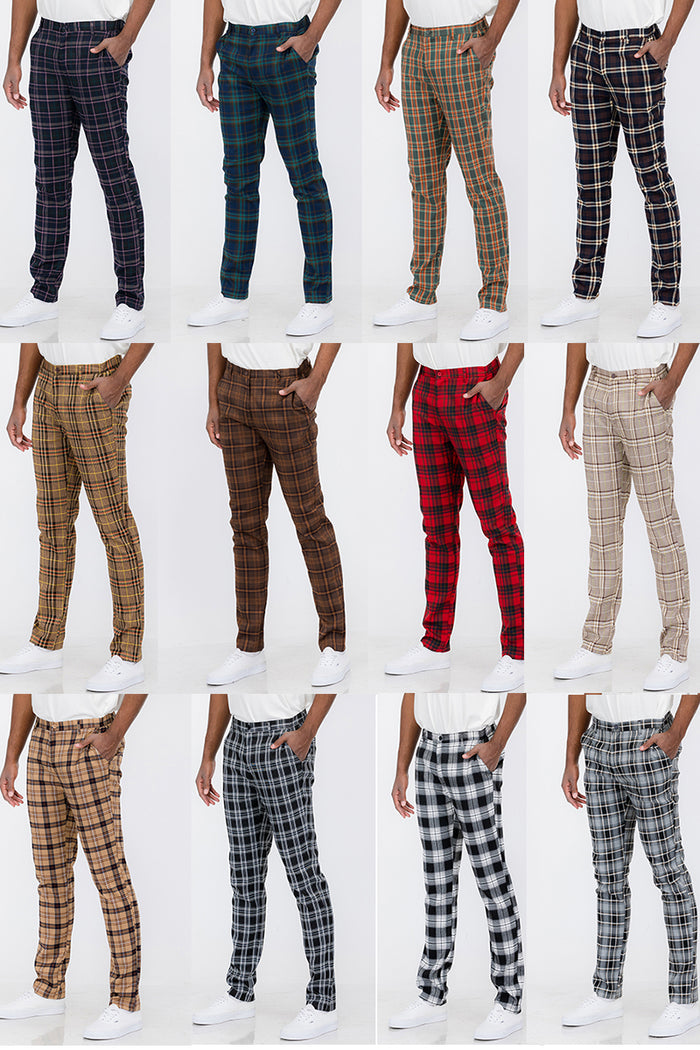 Plaid Trouser Pants