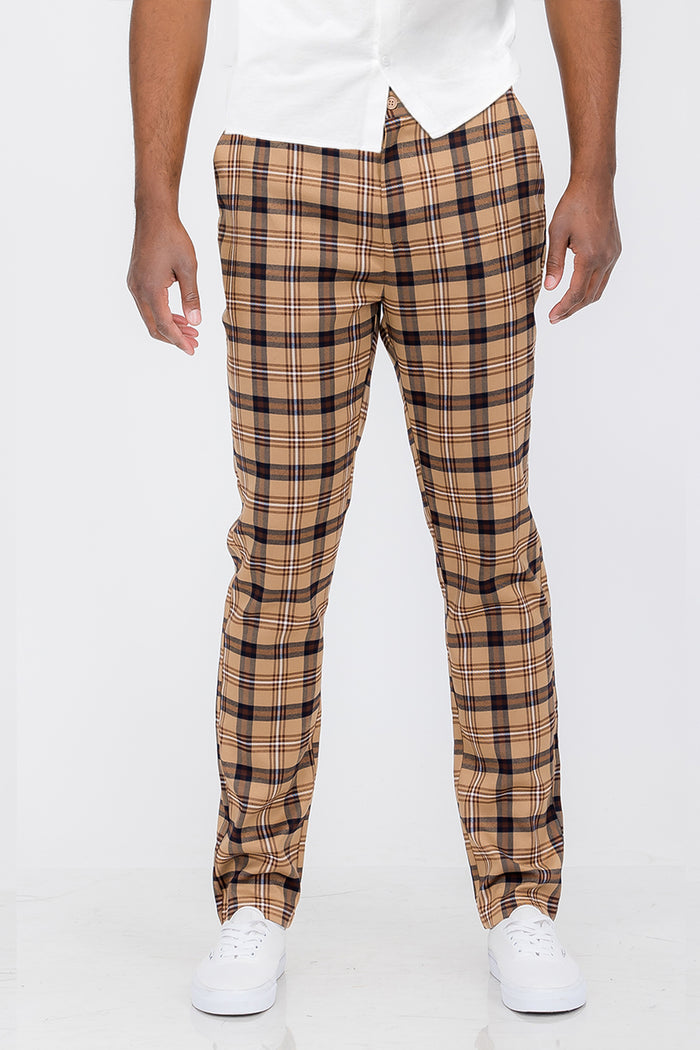 Plaid Trouser Pants