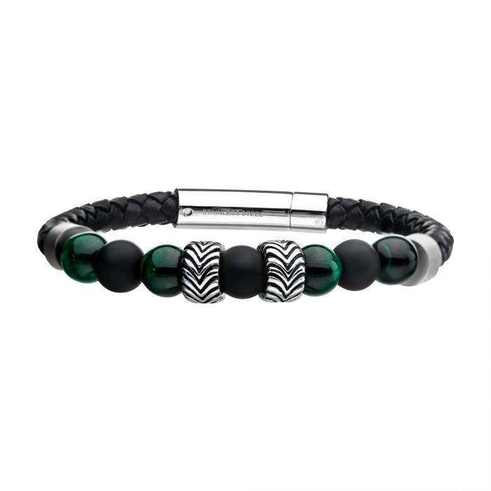 Pulsera malaquita para caballero - Eternity Diamonds