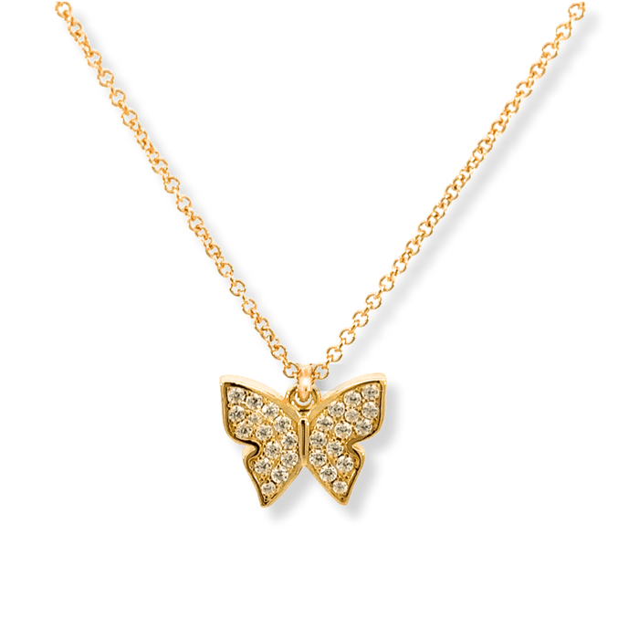 Reversible Butterfly Necklace - Le Serey