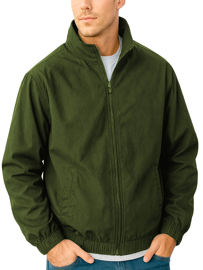 Ribstop Nylon Full Zip Windbreaker