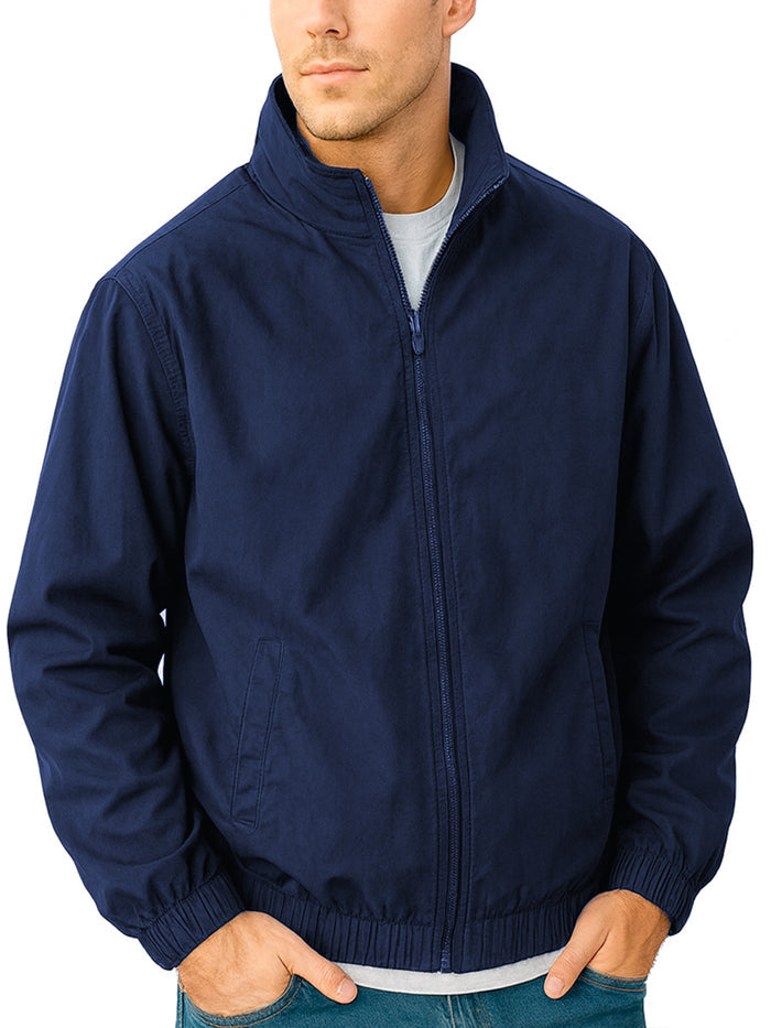 Ribstop Nylon Full Zip Windbreaker