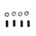 screw and bolt set on white background