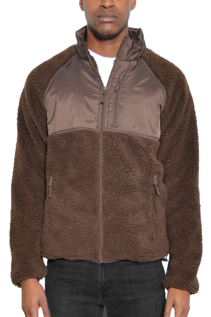 Sherpa Fleece Zip Up