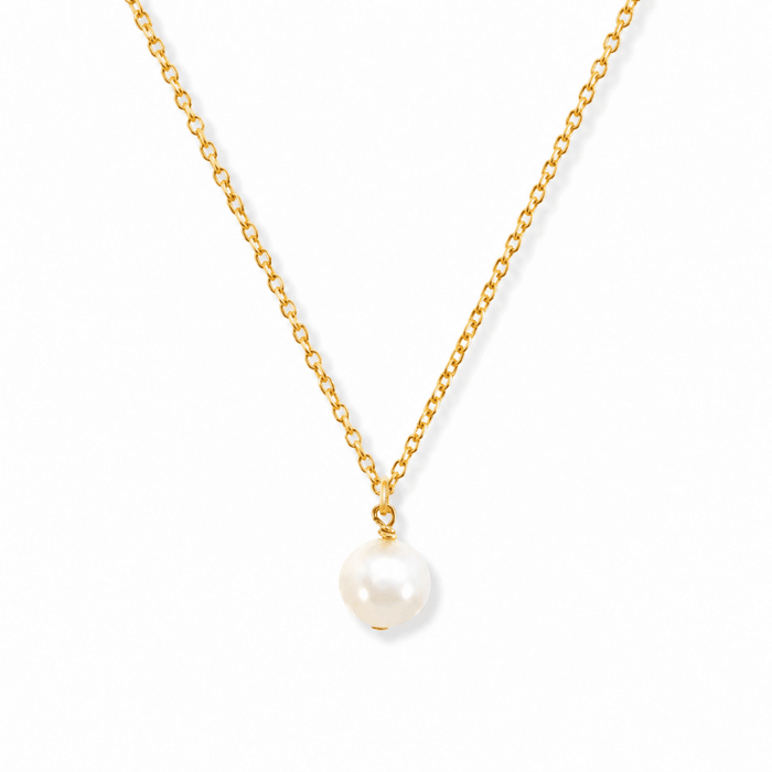 Simple Pearl Drop Necklace - Le Serey