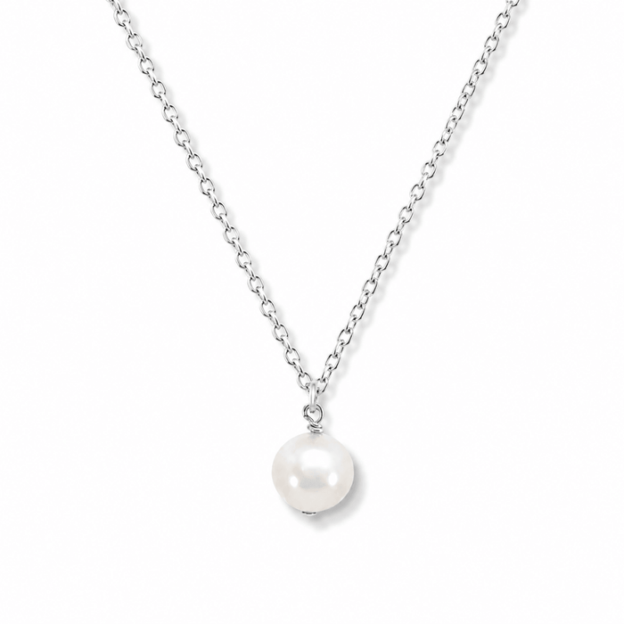 Simple Pearl Drop Necklace - Le Serey