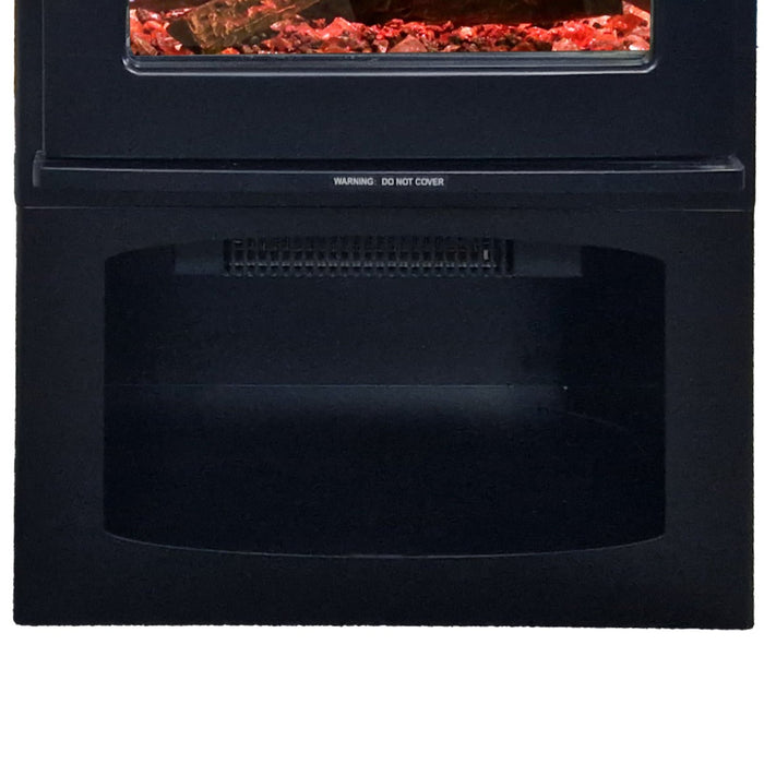 Small Log Store under electric log burner