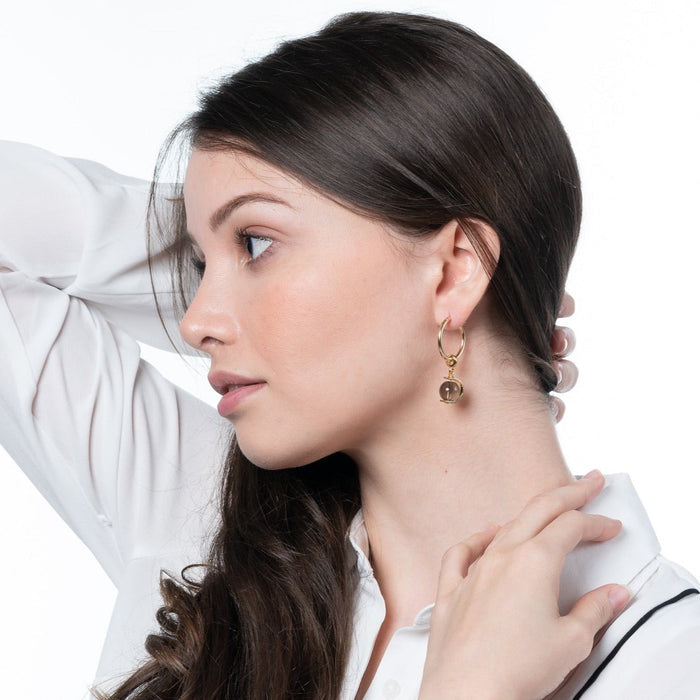 Smoky Quartz Halo Charm - Le Serey