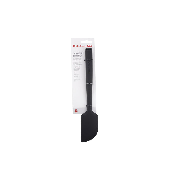 Soft Touch Silicone Scraper Spatula Black