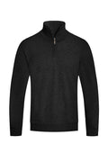Solid Quarter Zip Sweater