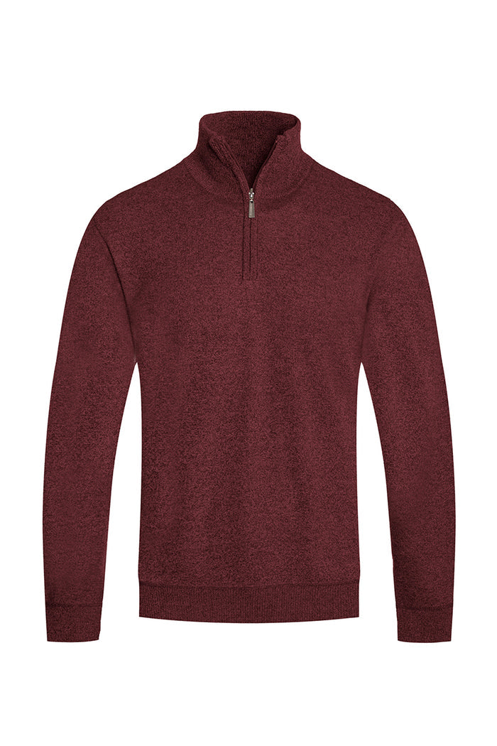 Solid Quarter Zip Sweater