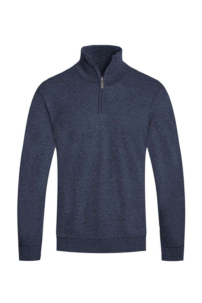 Solid Quarter Zip Sweater