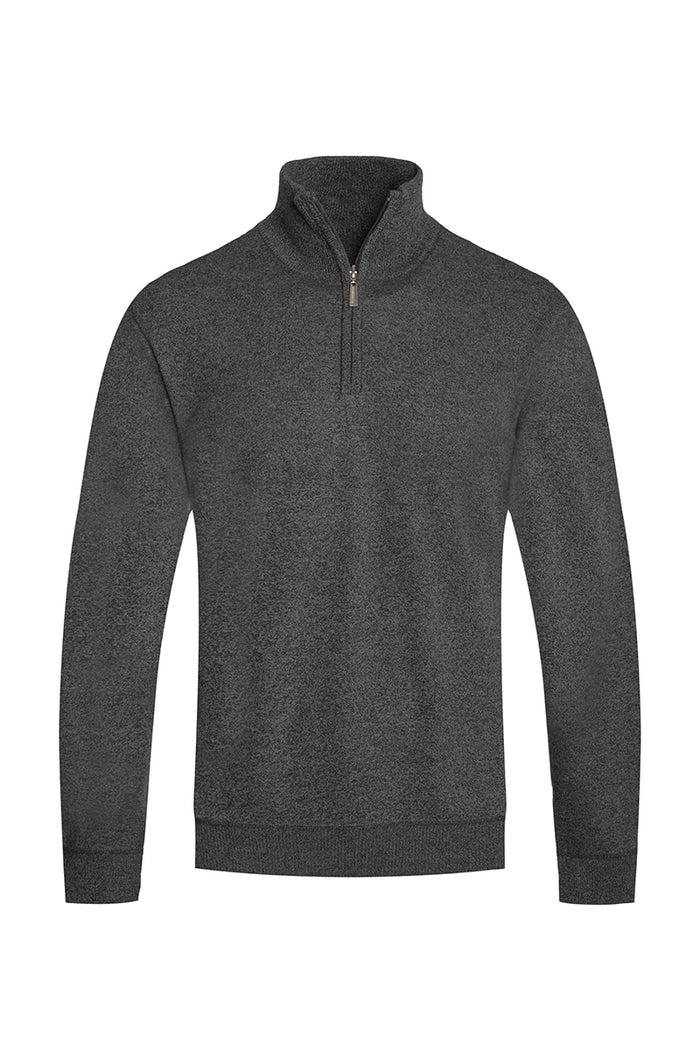 Solid Quarter Zip Sweater