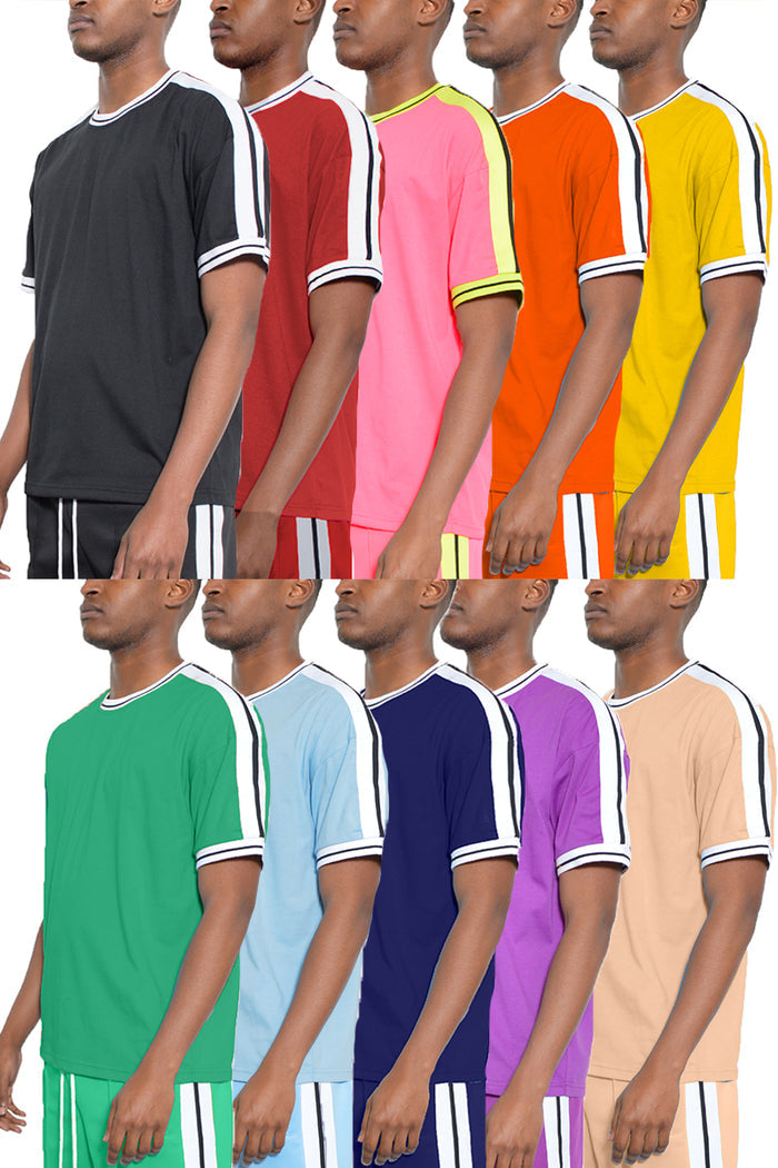 Solid Side Stripe TShirt