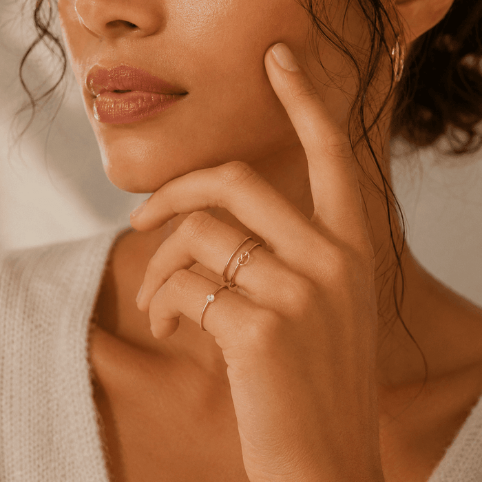 Solitaire Stacking Ring - Le Serey