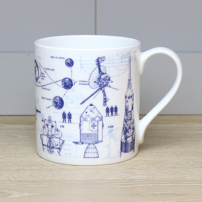 Space Exploration Bone China Mug