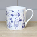 Space Exploration Bone China Mug