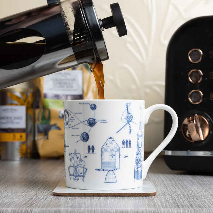 Space Exploration Bone China Mug