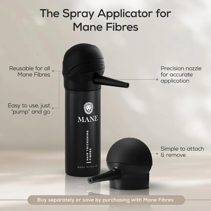Spray Applicator for Hair Thickening Fibers