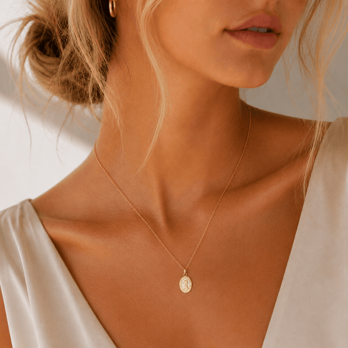 St. Christopher Mini Pendant Necklace - Le Serey