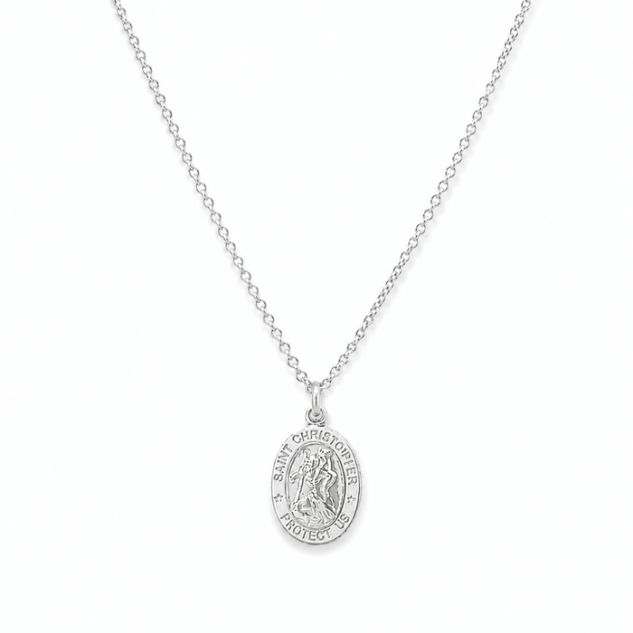 St. Christopher Mini Pendant Necklace - Le Serey