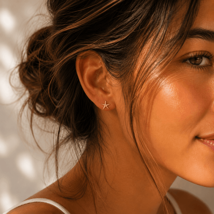 Starfish Stud Earrings - Le Serey