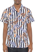 STATUS STRIPED SHORT SLEEVE SHIRT