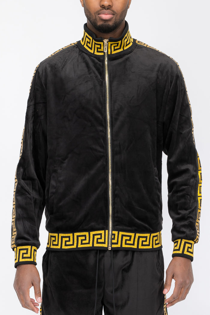 Status Velour Track Jacket
