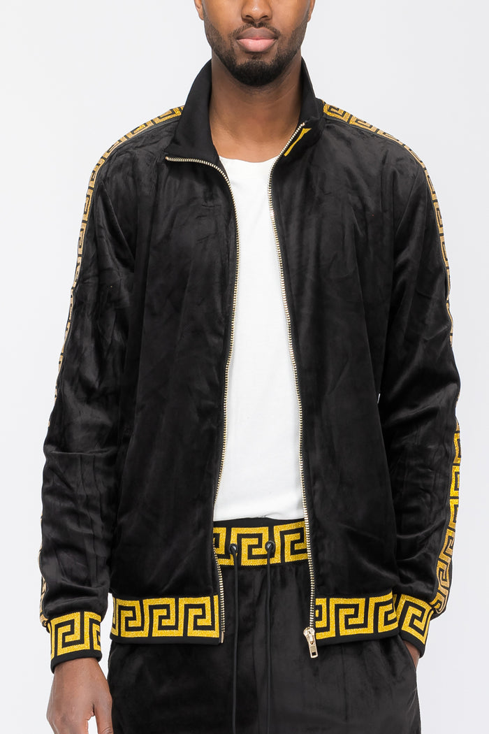 Status Velour Track Jacket