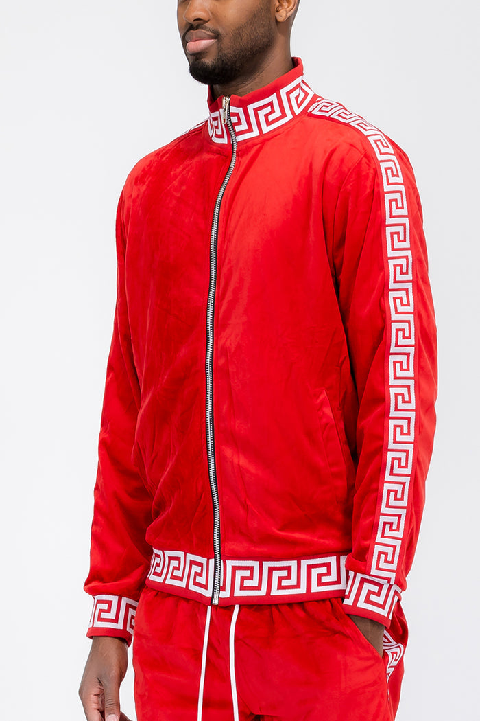 Status Velour Track Jacket