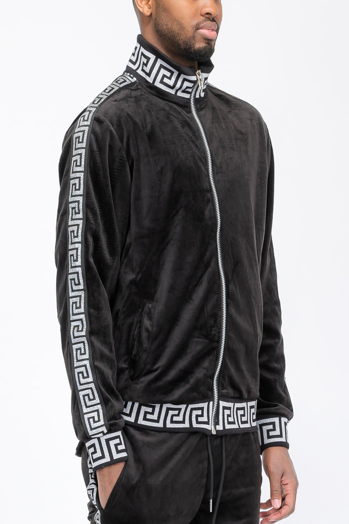 Status Velour Track Jacket