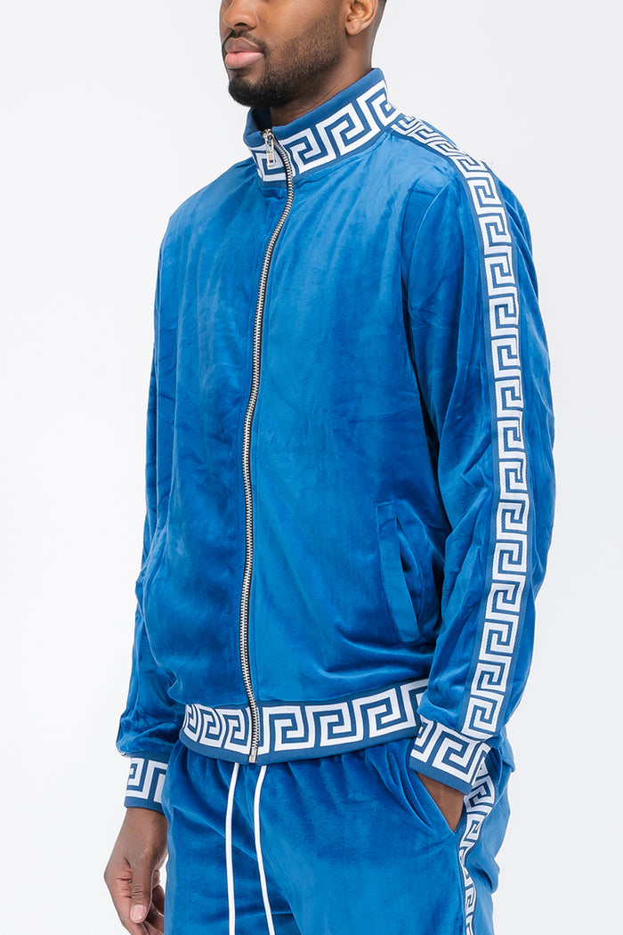 Status Velour Track Jacket