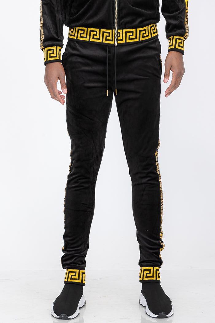 Status Velour Track Pants