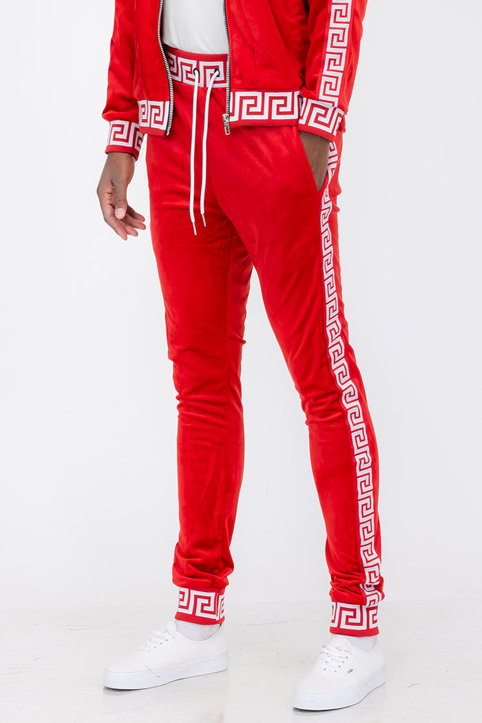 Status Velour Track Pants