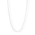 Sterling Silver Cube Satellite Chain - Le Serey
