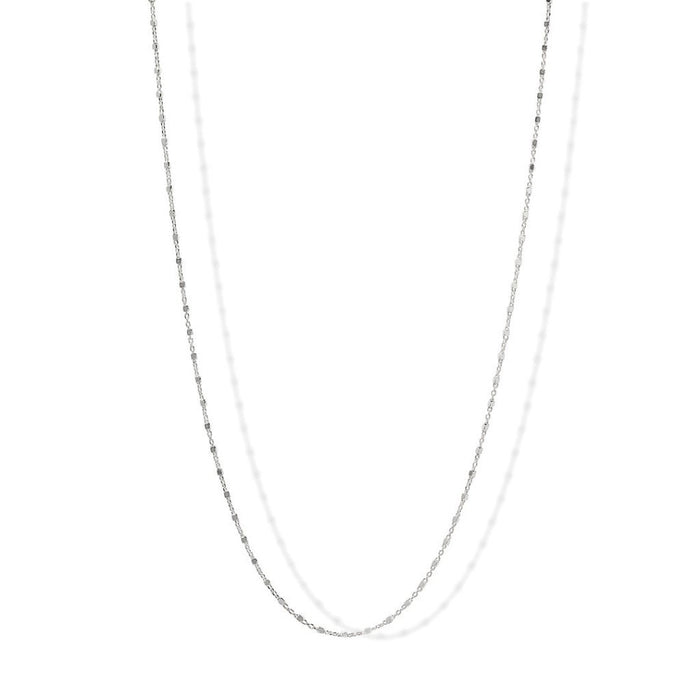 Sterling Silver Cube Satellite Chain - Le Serey