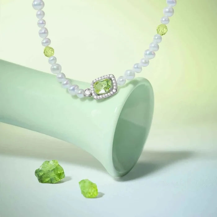 Sugar Cube Collection Women Pearl Bracelet - Mint Green