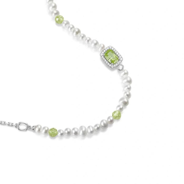 Sugar Cube Collection Women Pearl Bracelet - Mint Green
