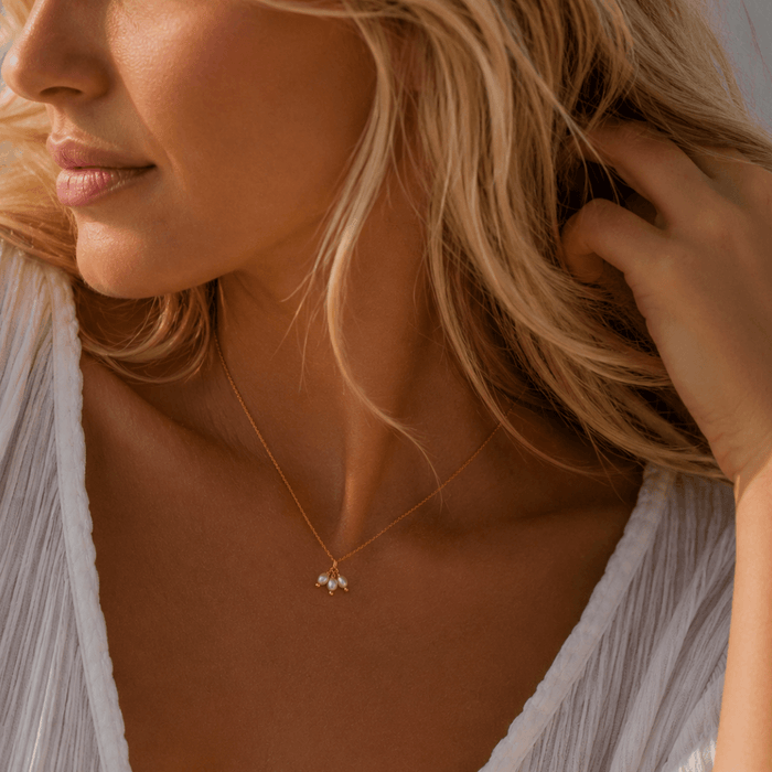 Three Wishes Pearl Necklace - Le Serey