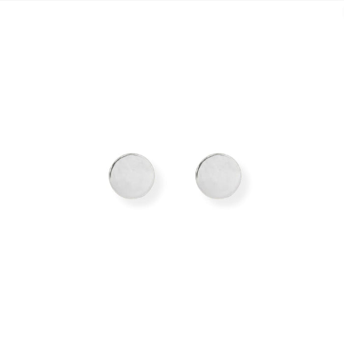 Circle Dot Silver Studs - Le Serey