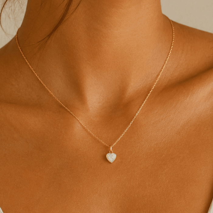 Hearts Opal Necklace - Le Serey