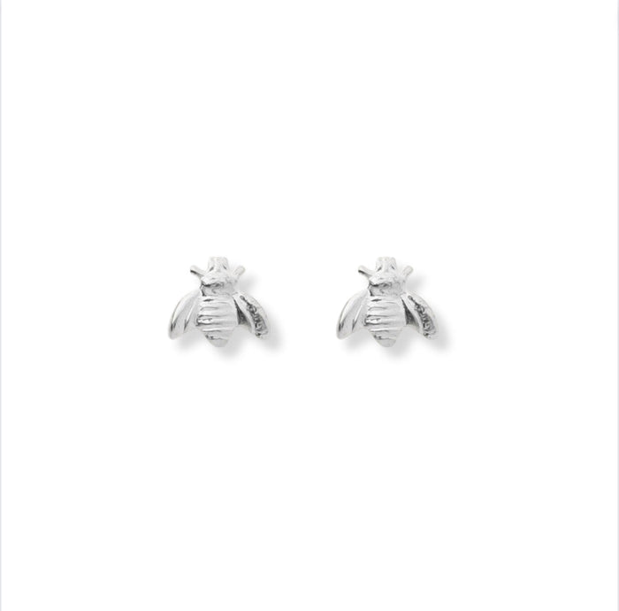 Tiny Honey Bee Stud Earrings - Le Serey