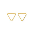 Triangle Silhouette Gold Studs - Le Serey