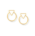 Triangle Studs + Ear Jacket - Le Serey