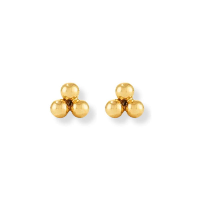 Trio Ball Stud Earrings - Le Serey