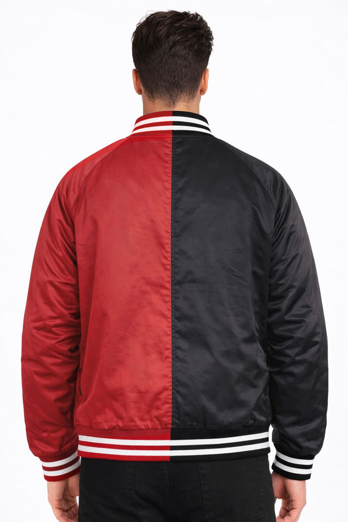 Two Tone Varsity Bomber Jacket