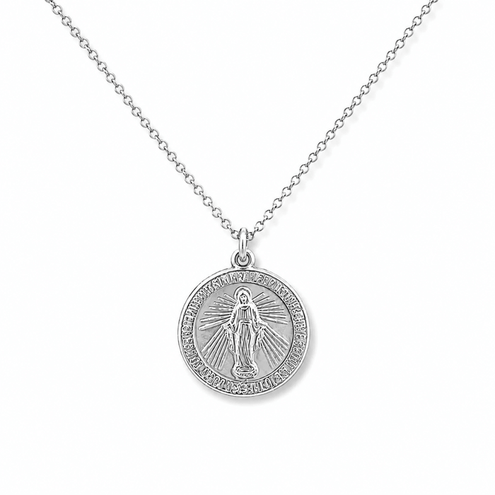 Virgin Mary Coin Necklace