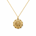 Virgin Mary Scalloped Necklace - Le Serey