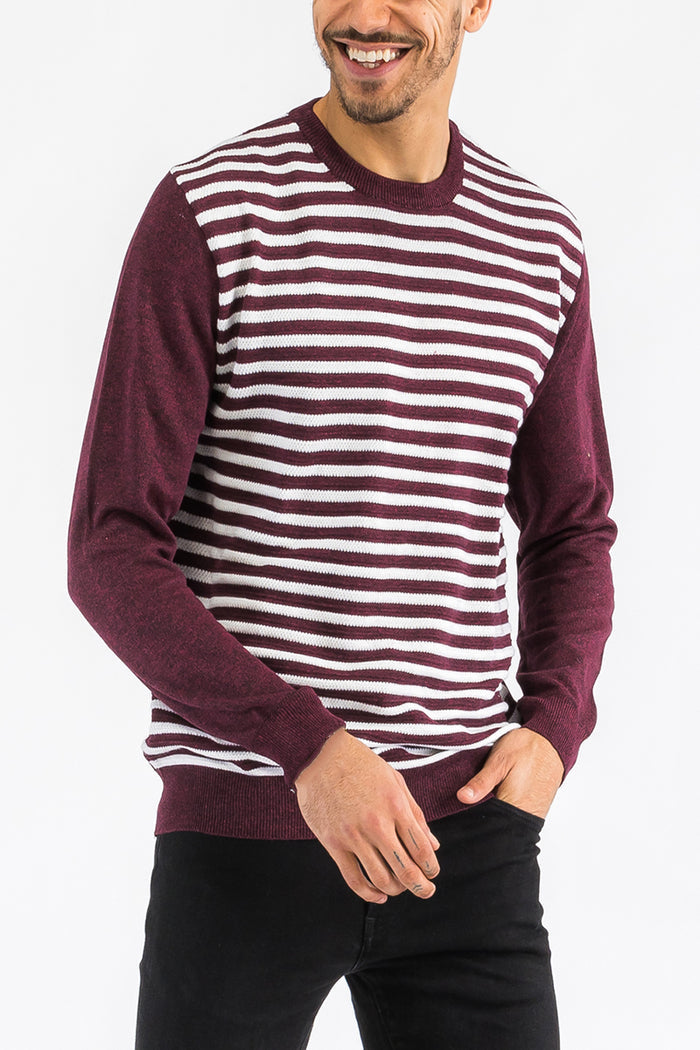 Burgundy White / S